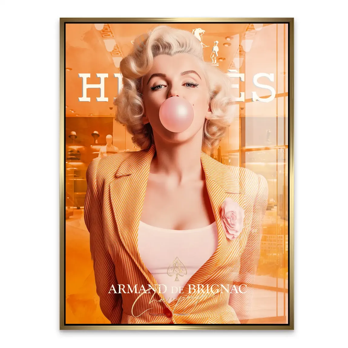 Monroe Bubble Glamour Acrylglasbild INGALERIE