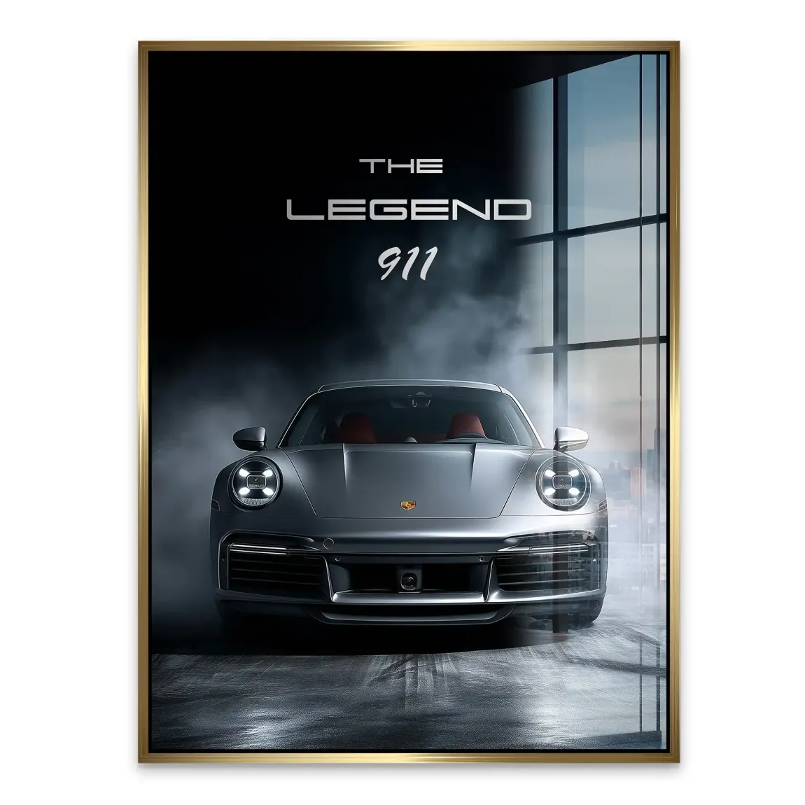 Silver Legend Porsche 911 Acrylglasbild