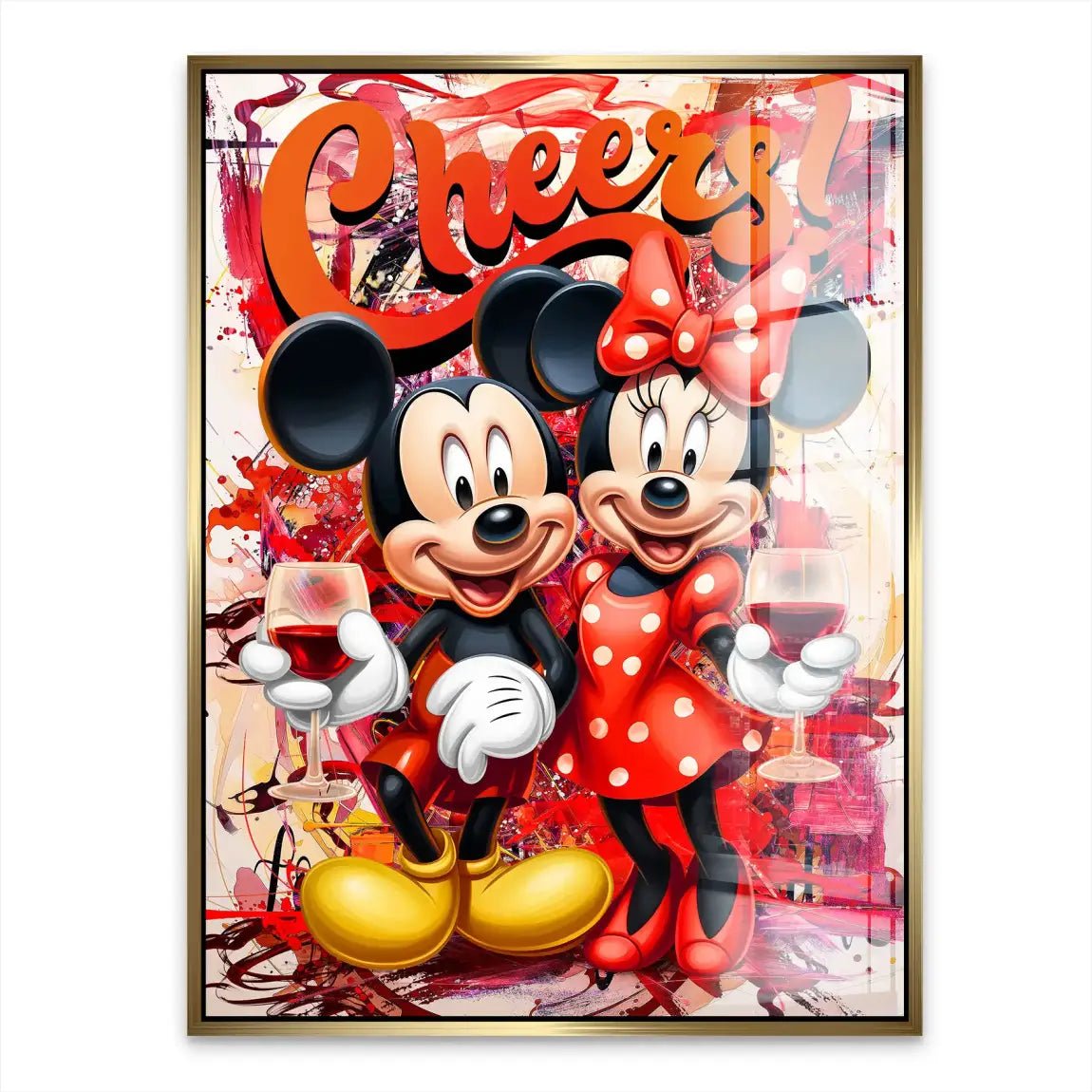 Micky u. Minnie Cheers Acrylglasbild INGALERIE