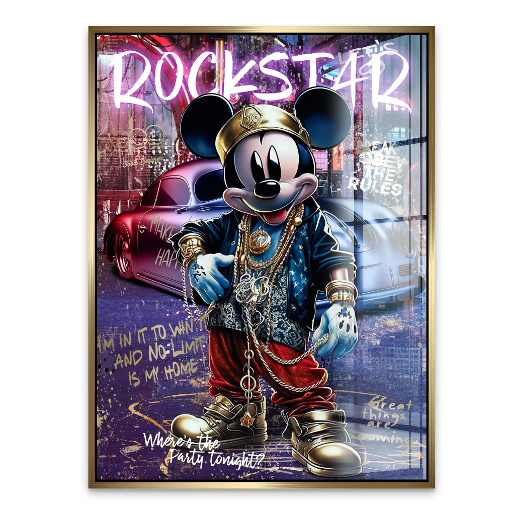 Micky Rockstar Acrylglas Bild INGALERIE