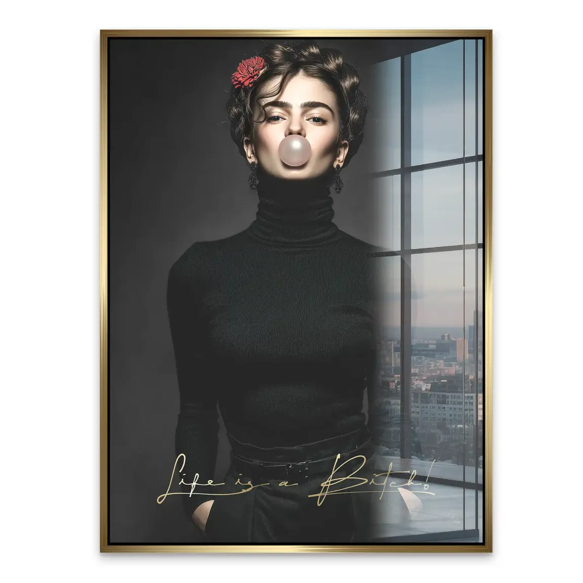 Frida Kahlo Rebell Acrylglasbild