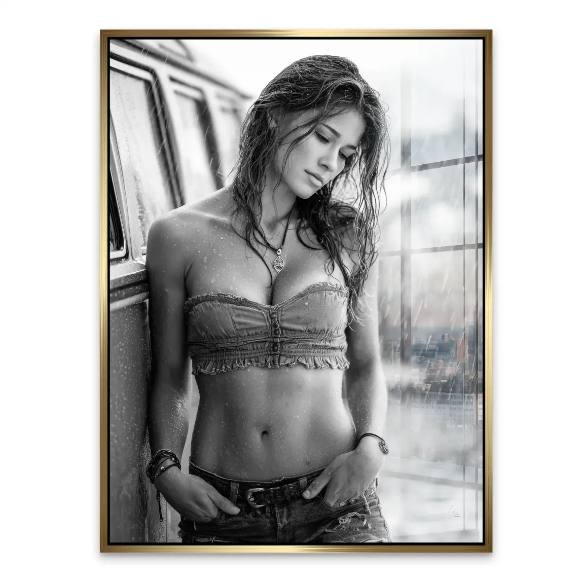 Summer Rain Acrylglasbild