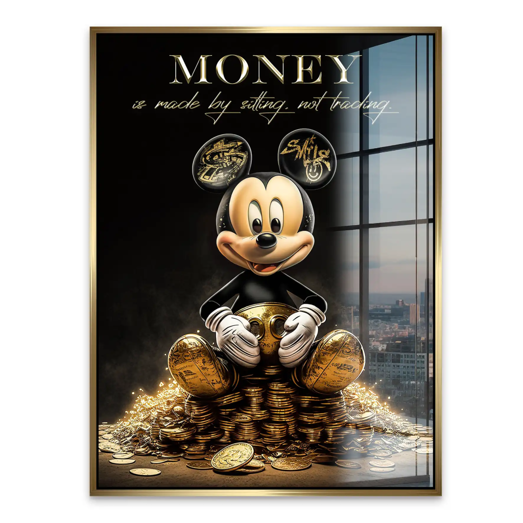 Micky Gold Motivation Acrylglas Bild INGALERIE