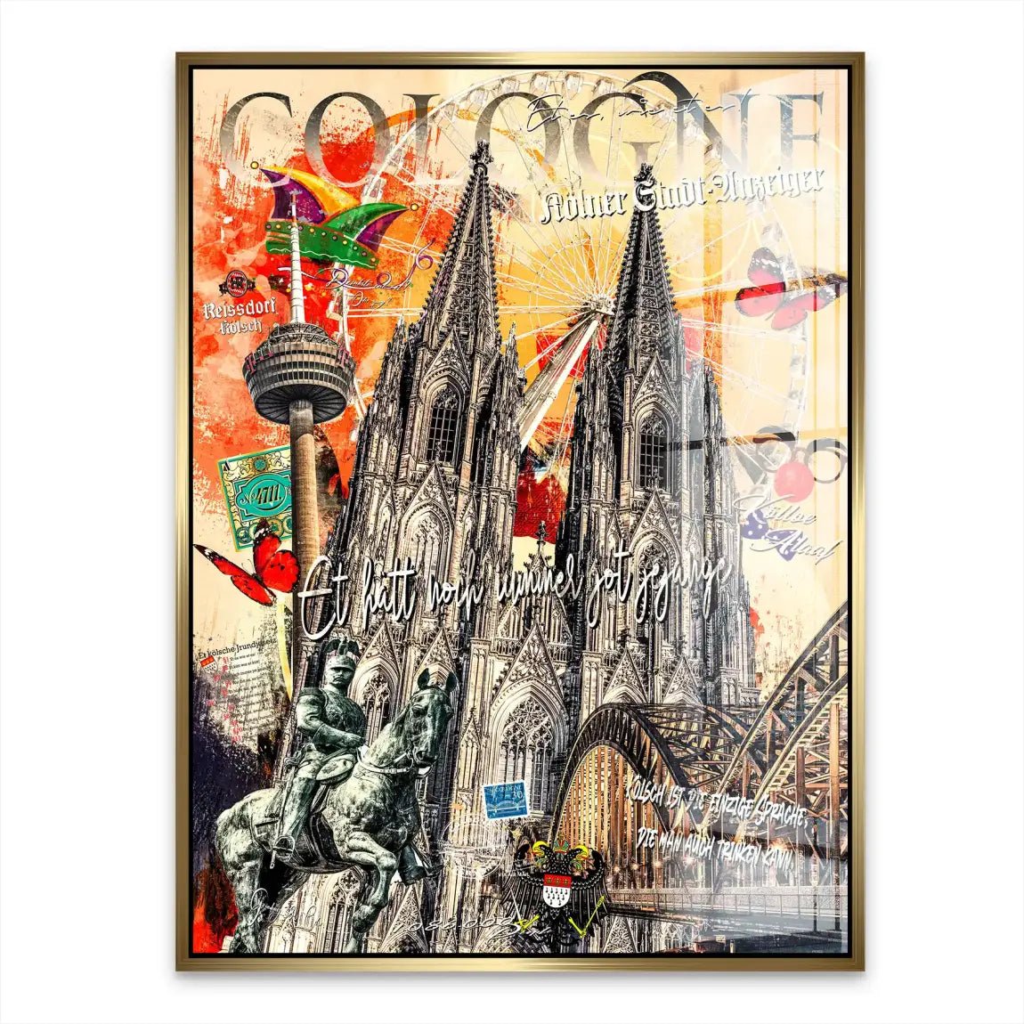 Stadt Köln Acrylglasbild INGALERIE