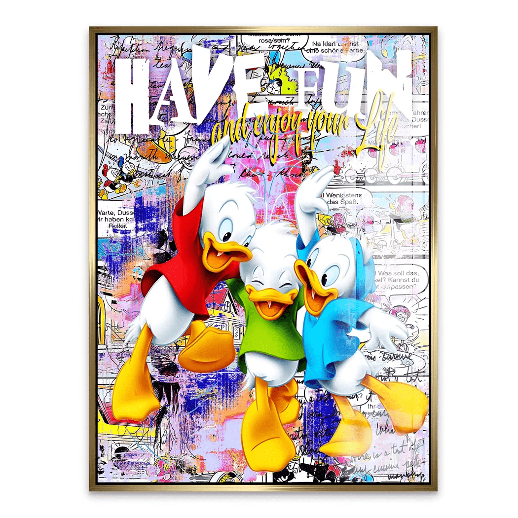 Duck Kids Nr.2 Pop Art Acrylglas Bild INGALERIE