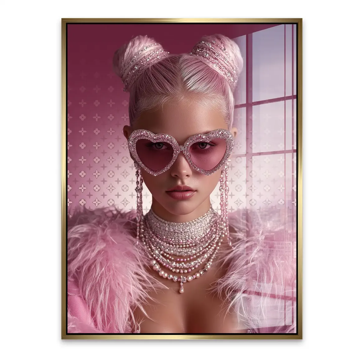 Glamour Girl Acrylglasbild