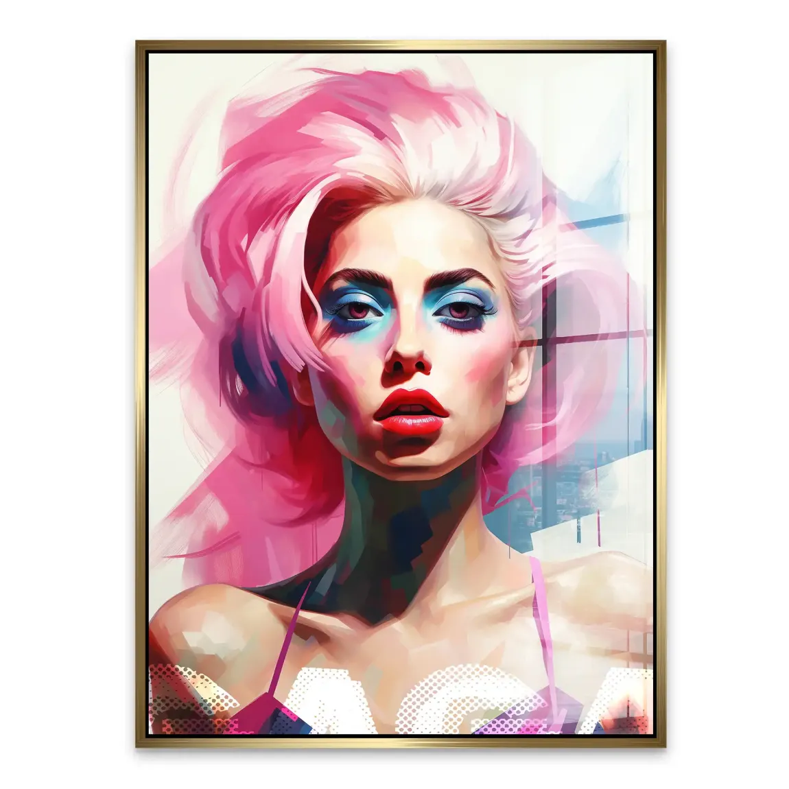 Lady G. in Color Acrylglasbild INGALERIE