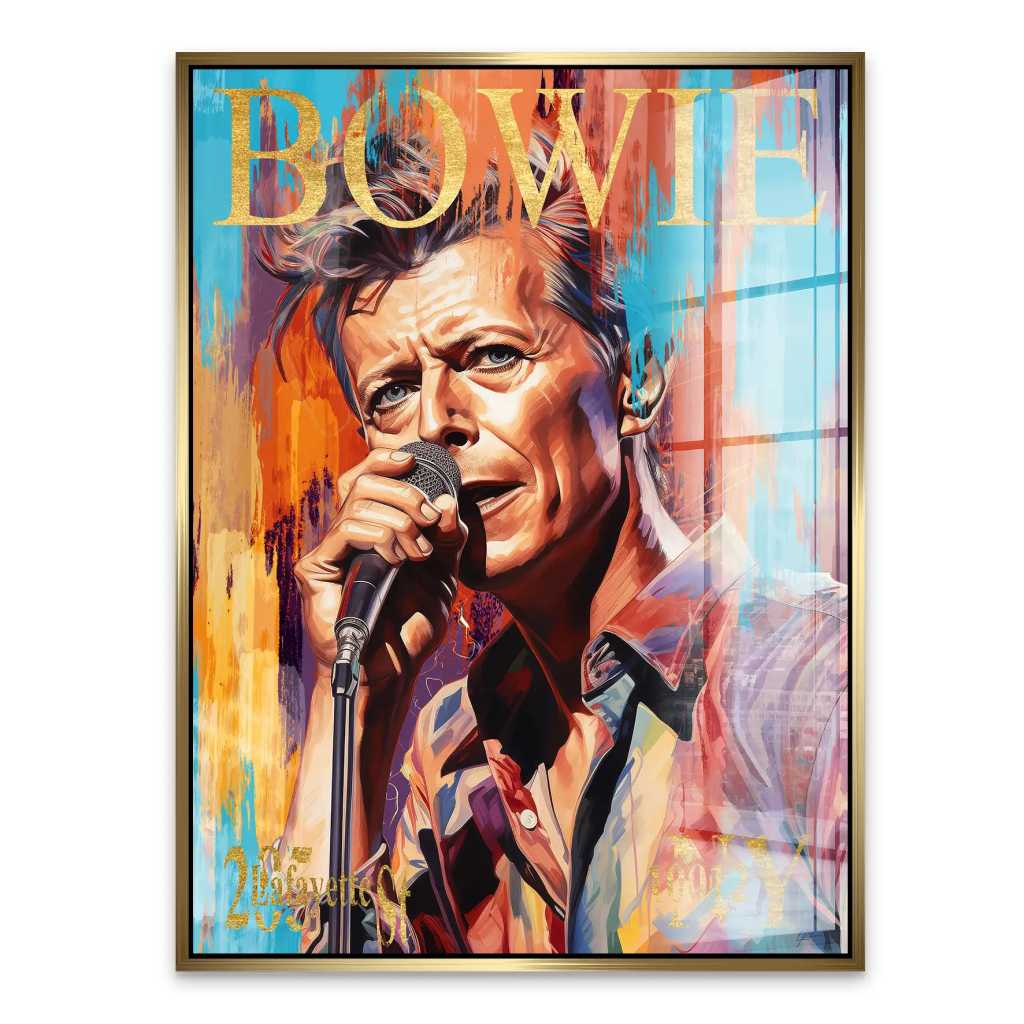 Bowie Abstrakt Style Acrylglas Bild INGALERIE