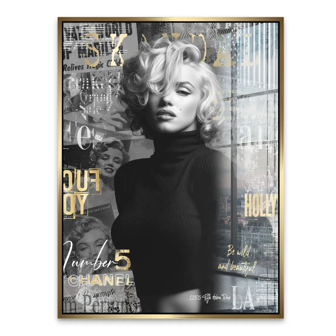 Marilyn Monroe Legend Acrylglasbild