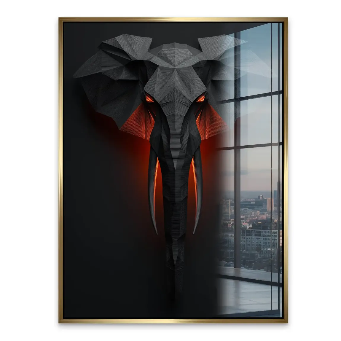 Mystischer Elefant Acrylglasbild