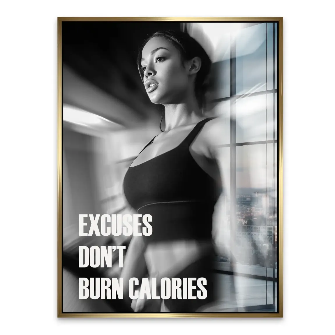 Burn Calories Fitness Acrylglasbild