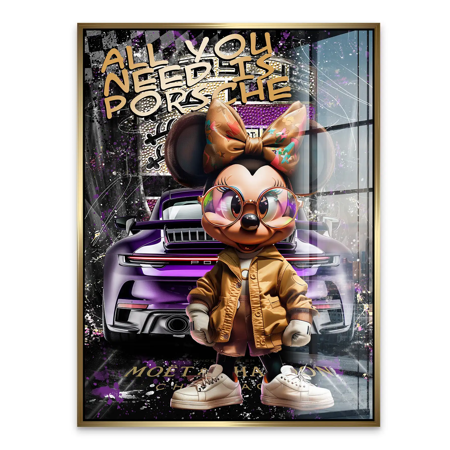 Minnie Need Porsche Acrylglas Bild INGALERIE