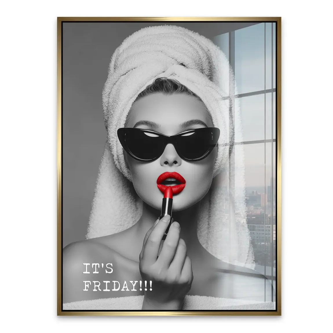 Friday Lipstick Acrylglasbild