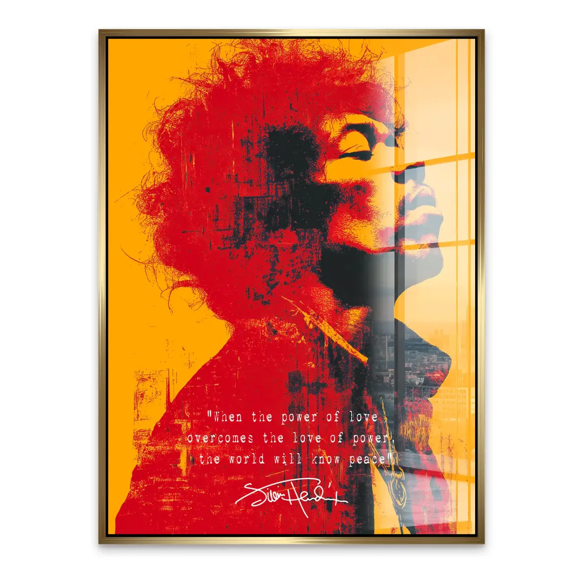 Electric Soul Hendrix Acrylglasbild
