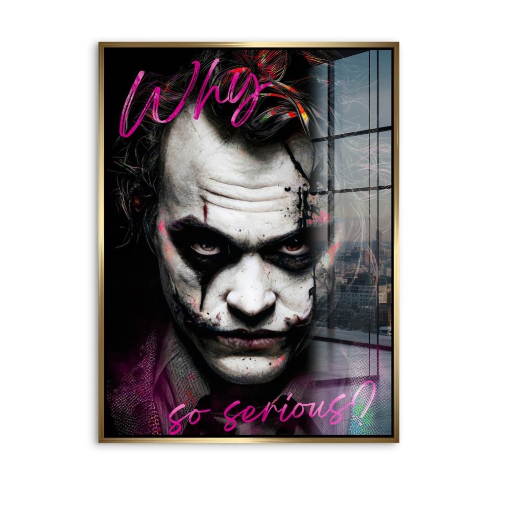 Joker Serious Style Acrylglas Bild INGALERIE