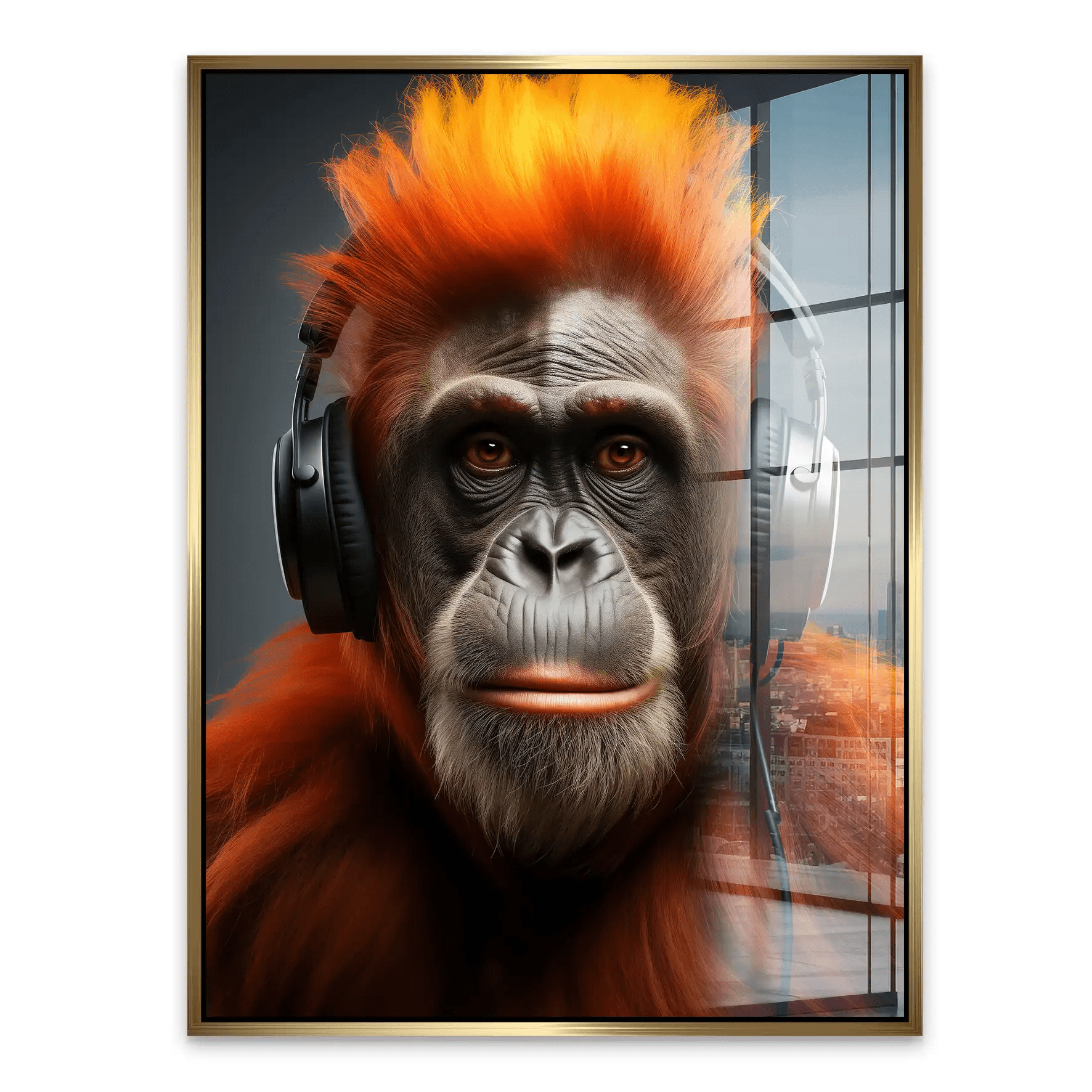 Music Monkey Acrylglas Bild INGALERIE