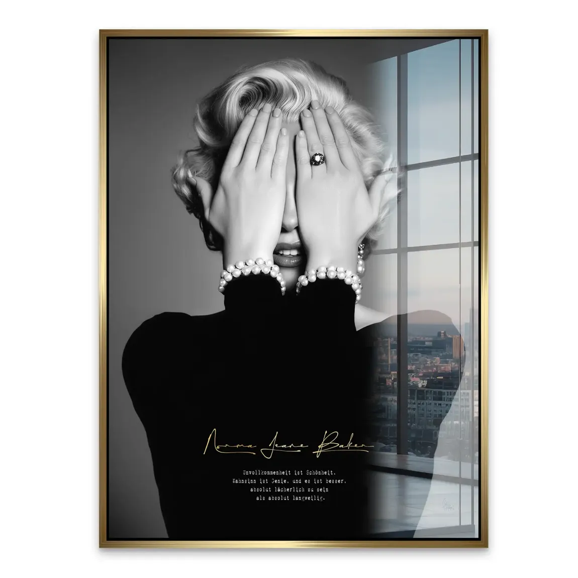 Marilyn Monroe Norma Jeane Acrylglasbild