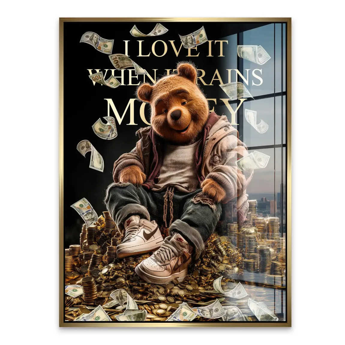 Winnie Puuh Rich Dreams Acrylglasbild INGALERIE