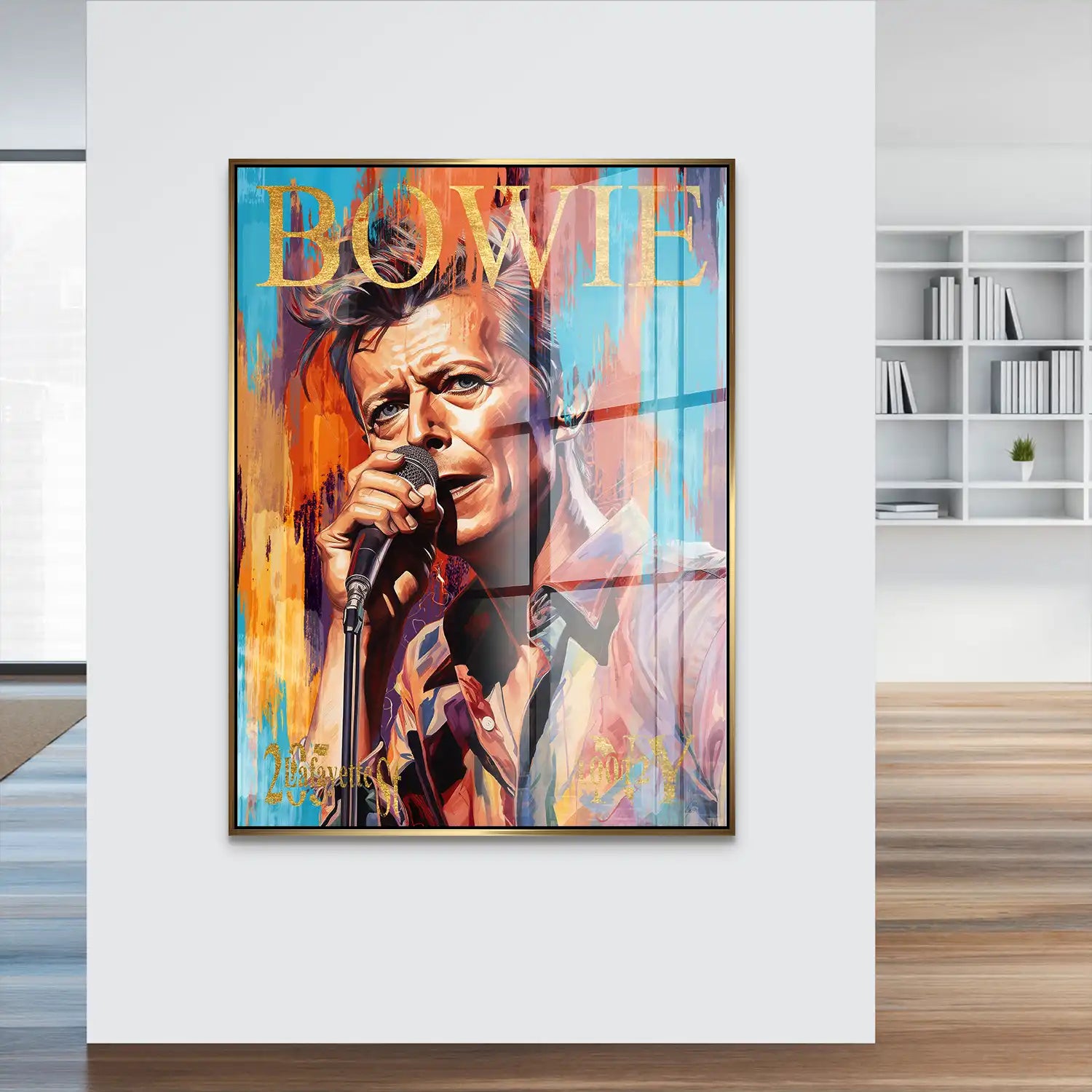 Bowie Abstrakt Style Acrylglas Bild INGALERIE