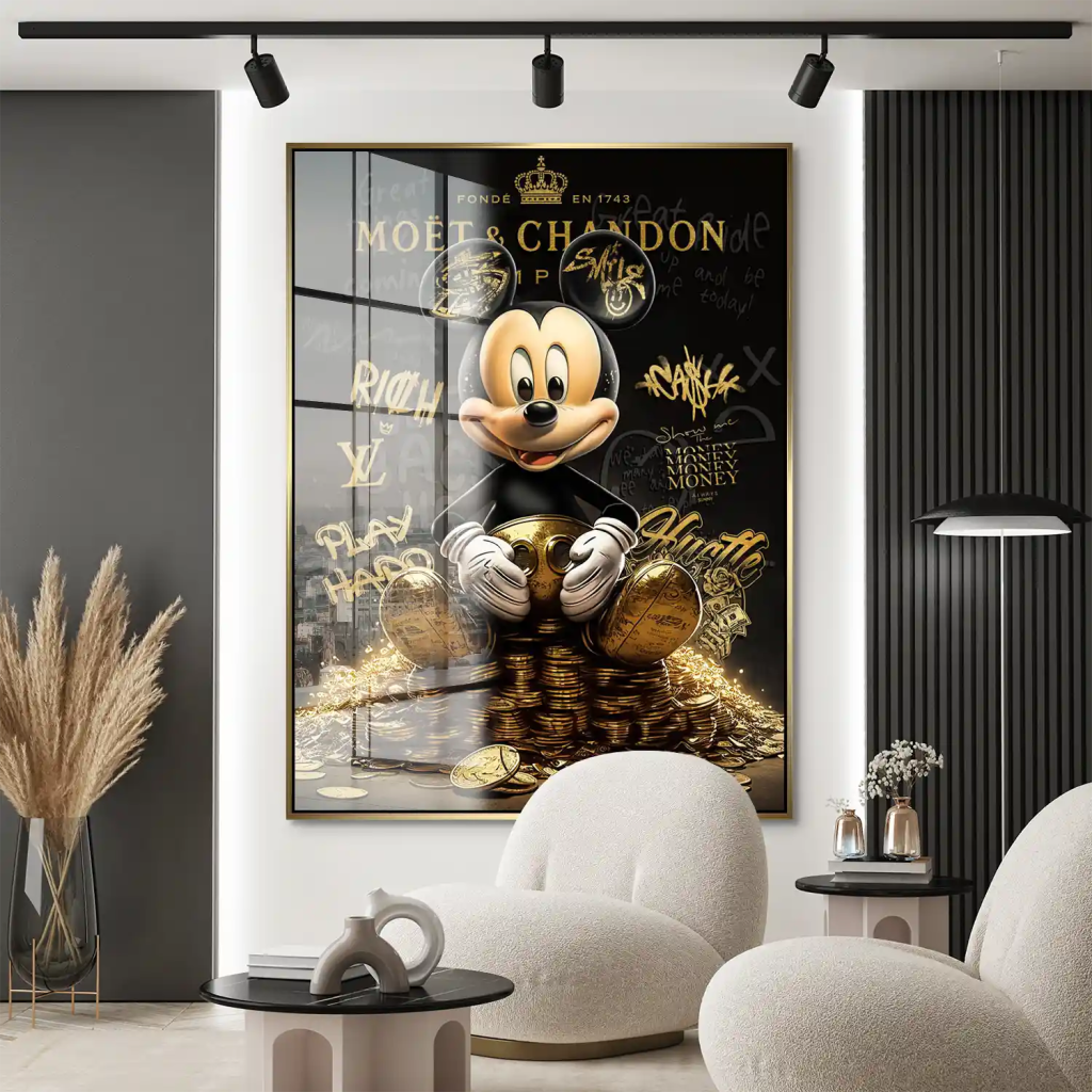 Micky Gold Motivation Pop Art Acrylglas Bild INGALERIE