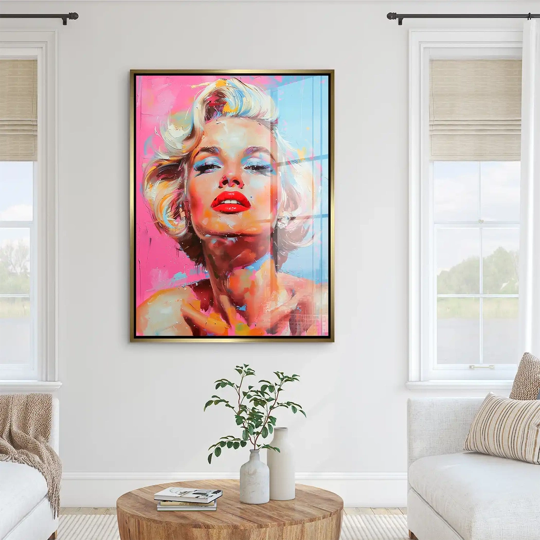 Marilyn Monroe Color Style Acrylglas Bild INGALERIE