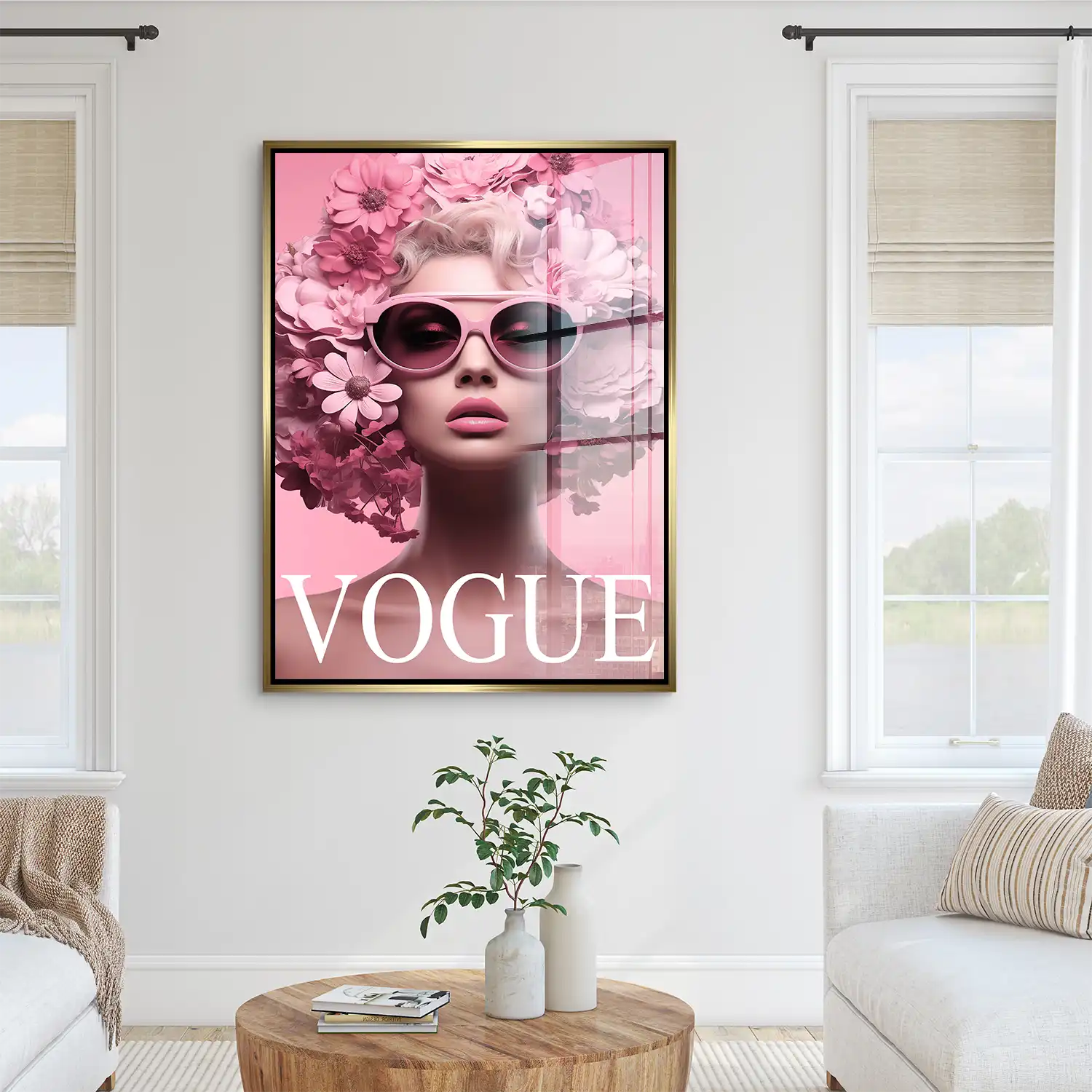 Pink Vogue Acrylglas Bild INGALERIE