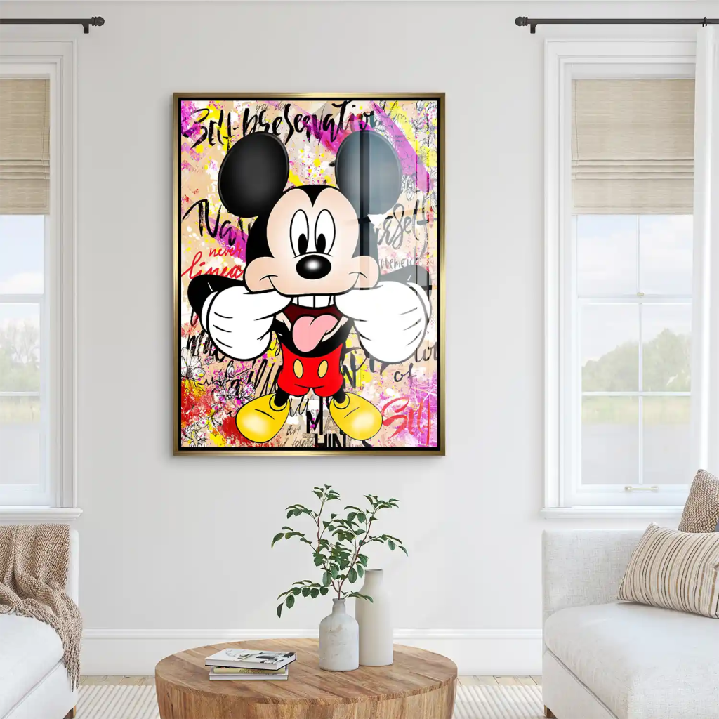 Micky Smile Pop Art Acrylglas Bild INGALERIE