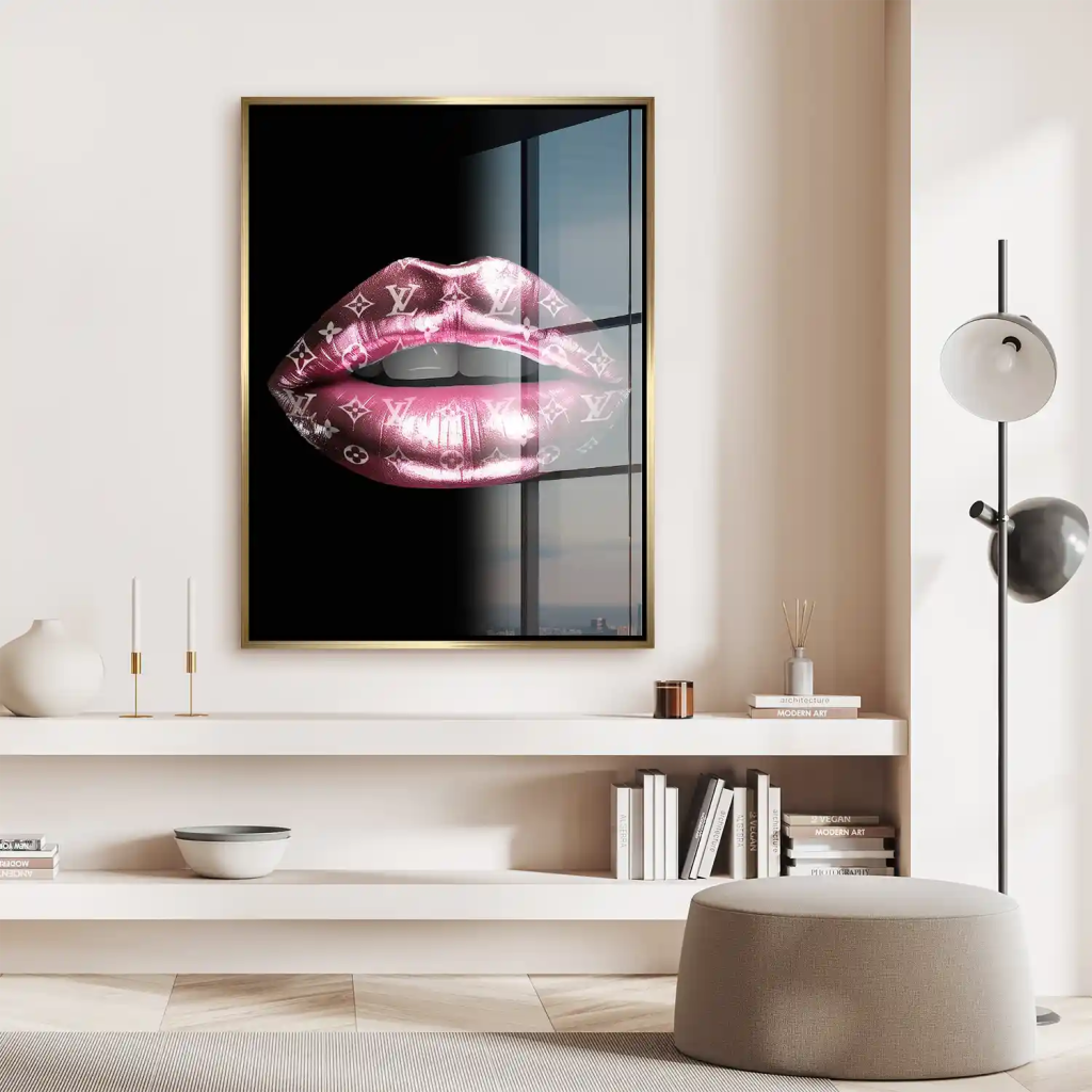 Vuitton Metallic Lips Acrylglas Bild INGALERIE