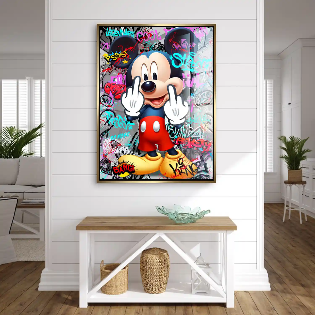 Micky Street Art Style Acrylglas Bild INGALERIE