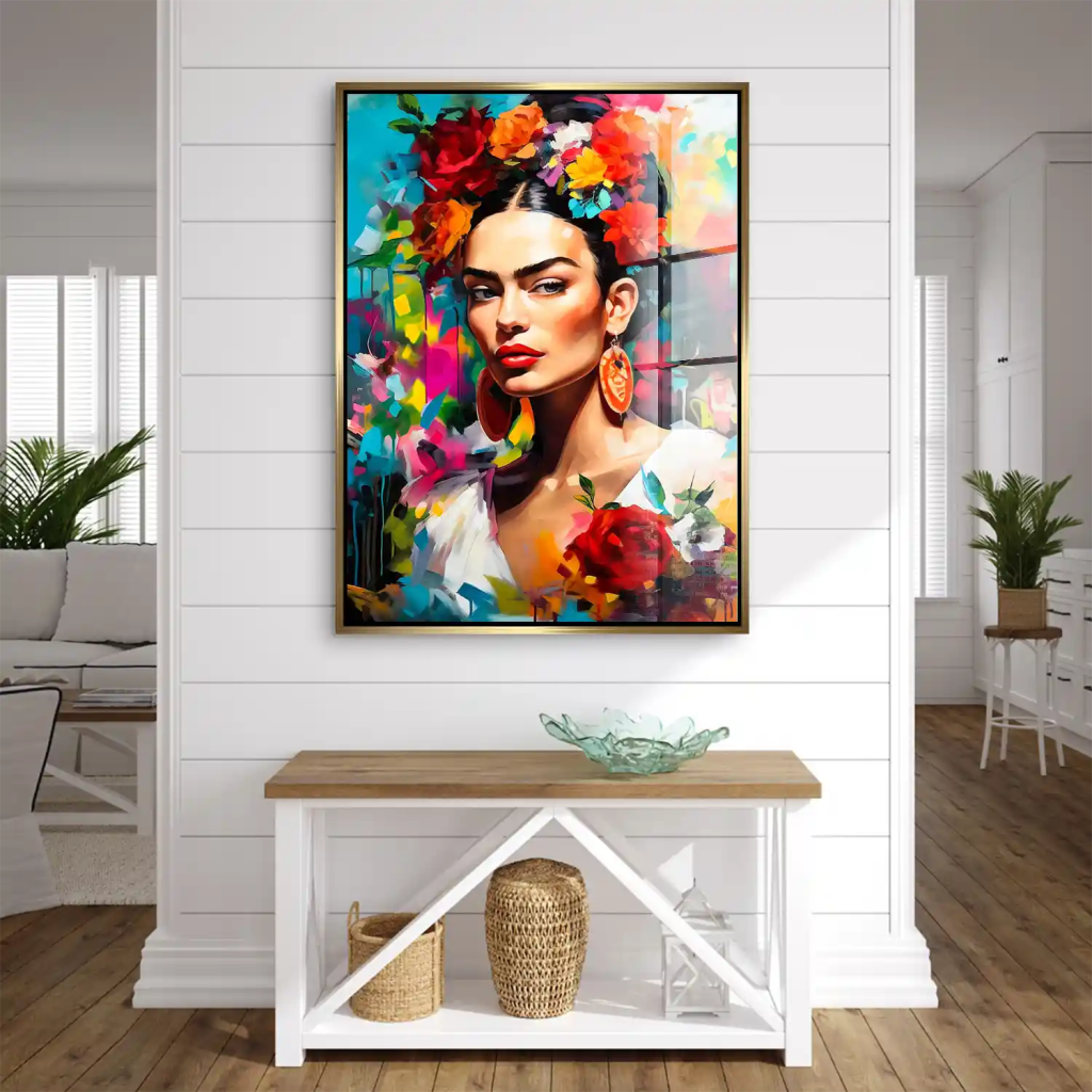 Frida Kahlo Flower Acrylglas Bild INGALERIE