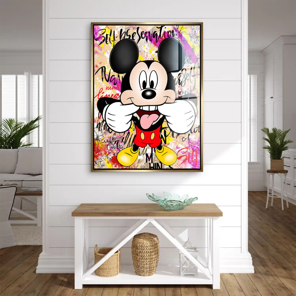 Micky Smile Pop Art Acrylglas Bild INGALERIE