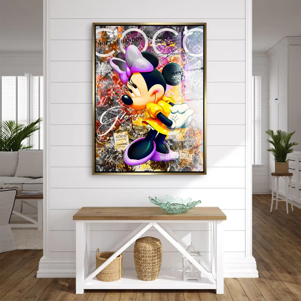 Minnie Maus Glamour Pop Art Acrylglas Bild INGALERIE