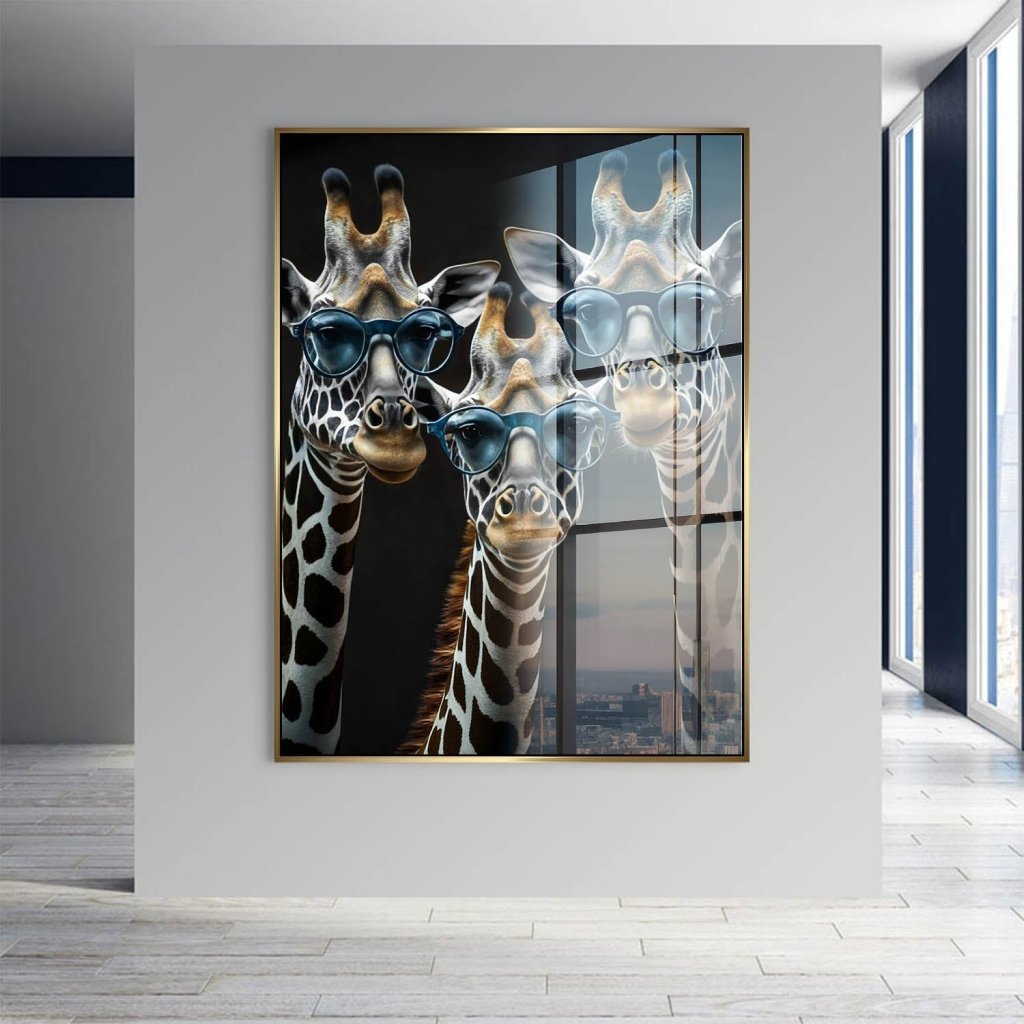 Die Drei Giraffen Acrylglas Bild INGALERIE