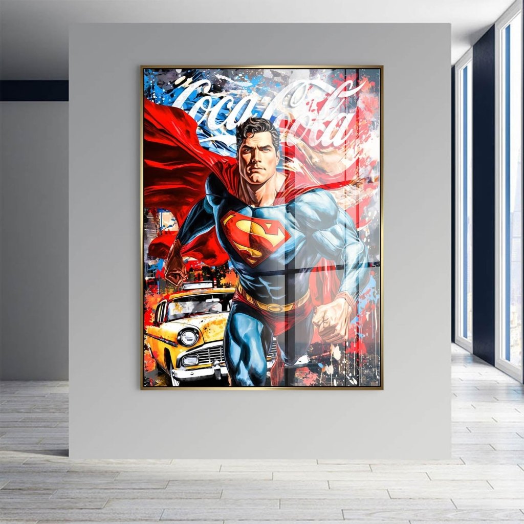 Pop Art Acrylglas Bild Superman New York INGALERIE