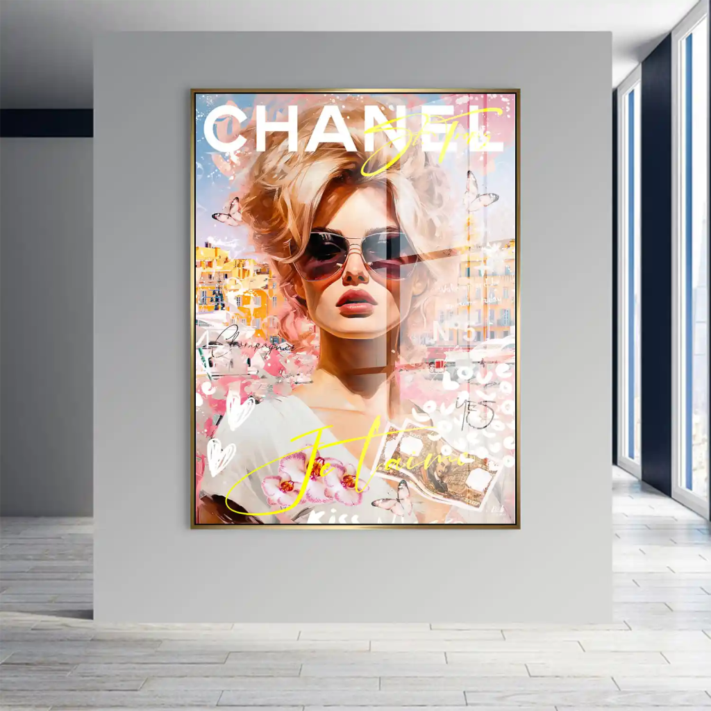 Pop Art Bardot JeTaime Acrylglas Bild INGALERIE