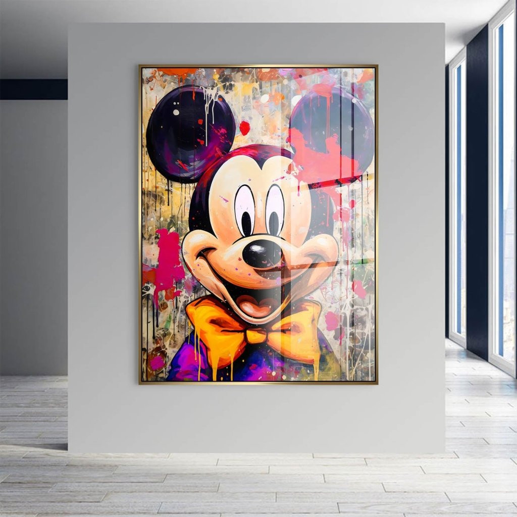 Micky Maus Abstrakt Style Acrylglas Bild INGALERIE
