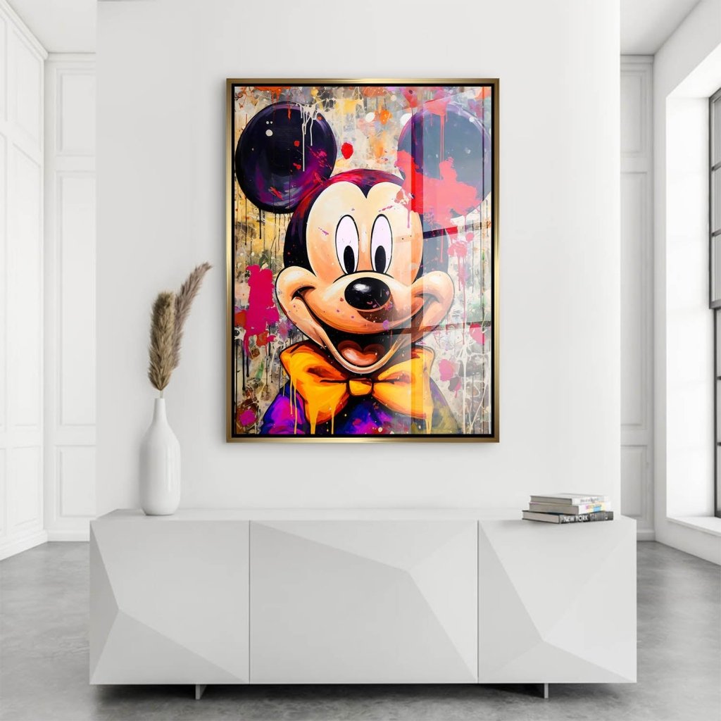Micky Maus Abstrakt Style Acrylglas Bild INGALERIE
