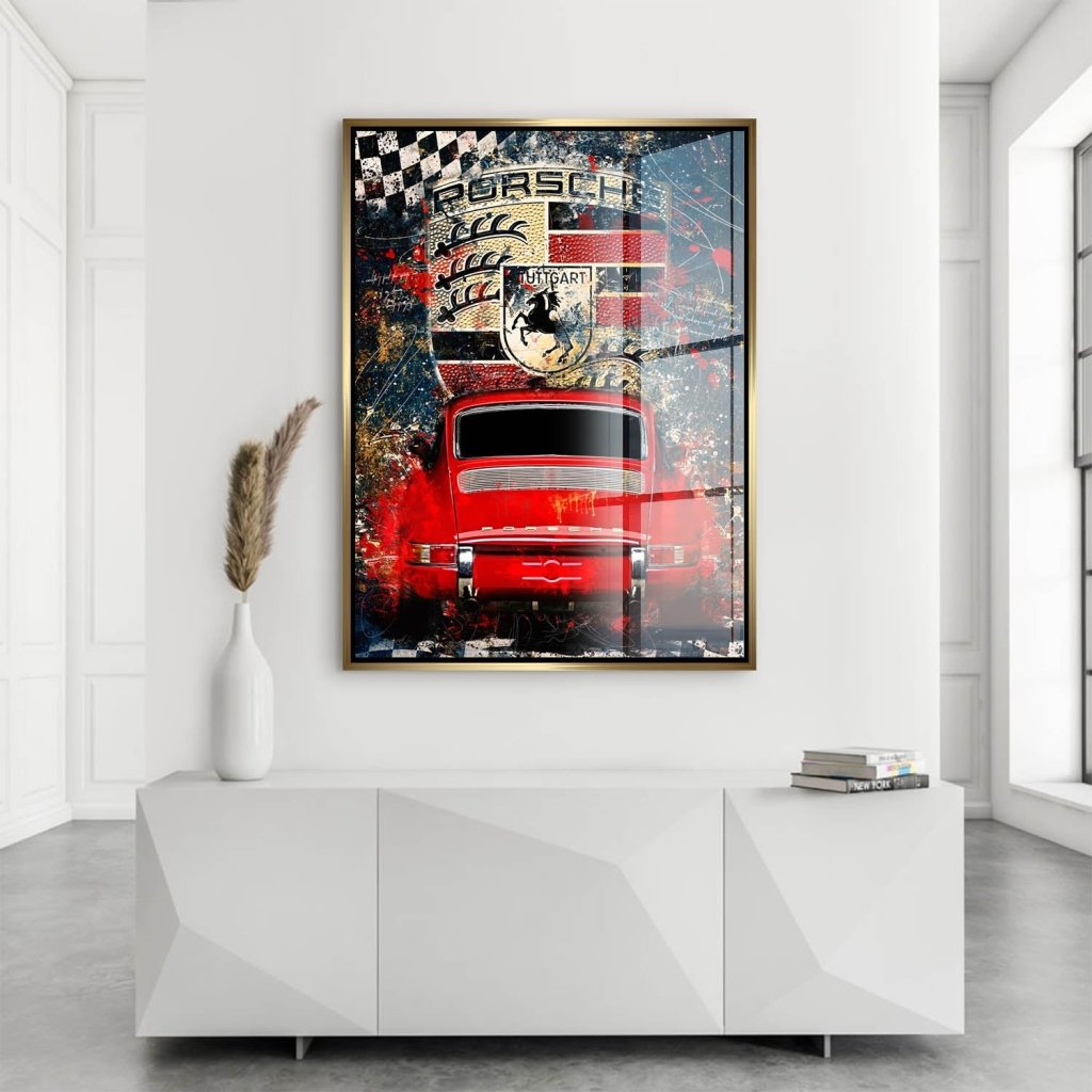 Porsche 911 Abstrakt Style Acrylglas Bild INGALERIE