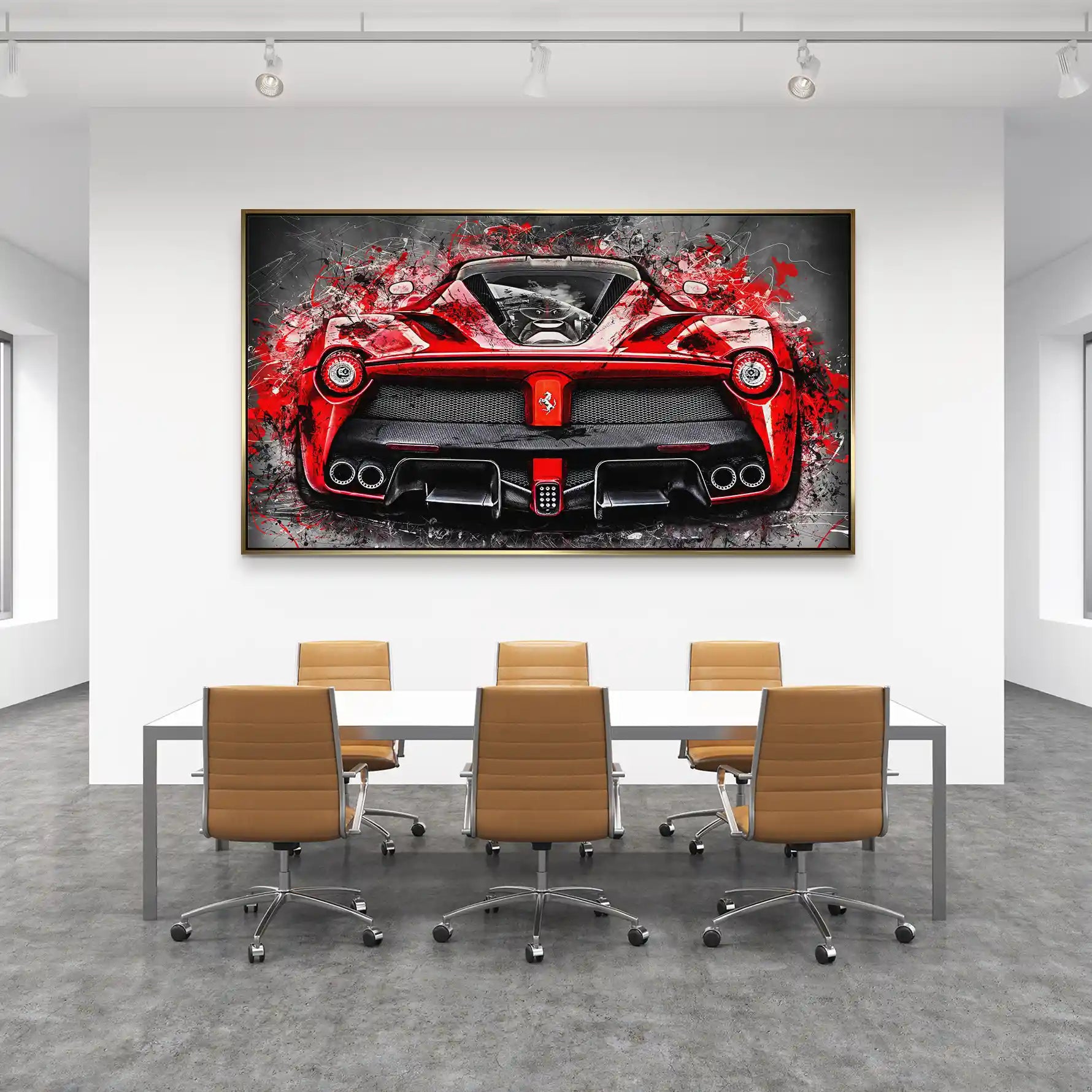 La Ferrari Abstrakt-Style Aludibond Bild INGALERIE