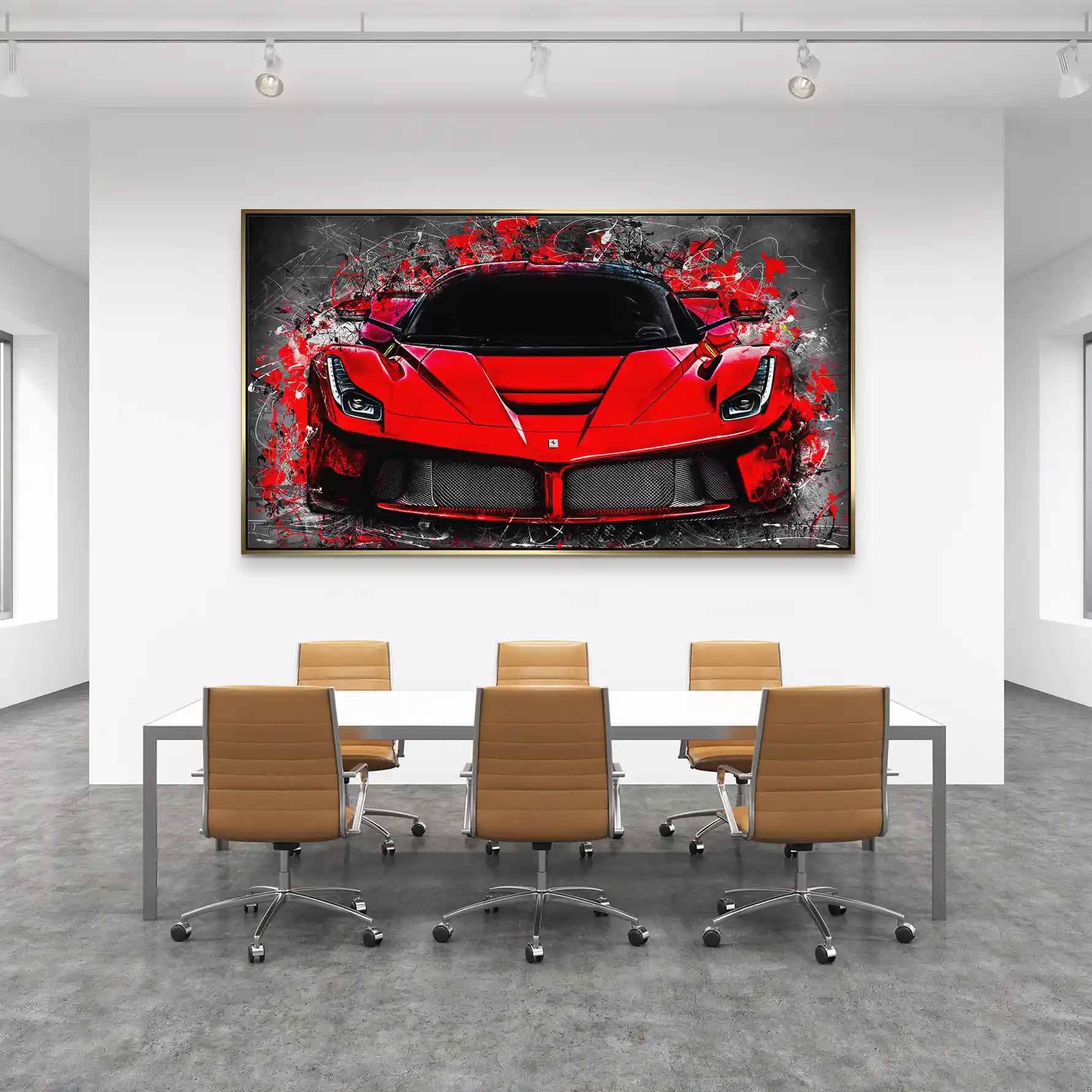 La Ferrari Abstrakt Aludibond Bild INGALERIE