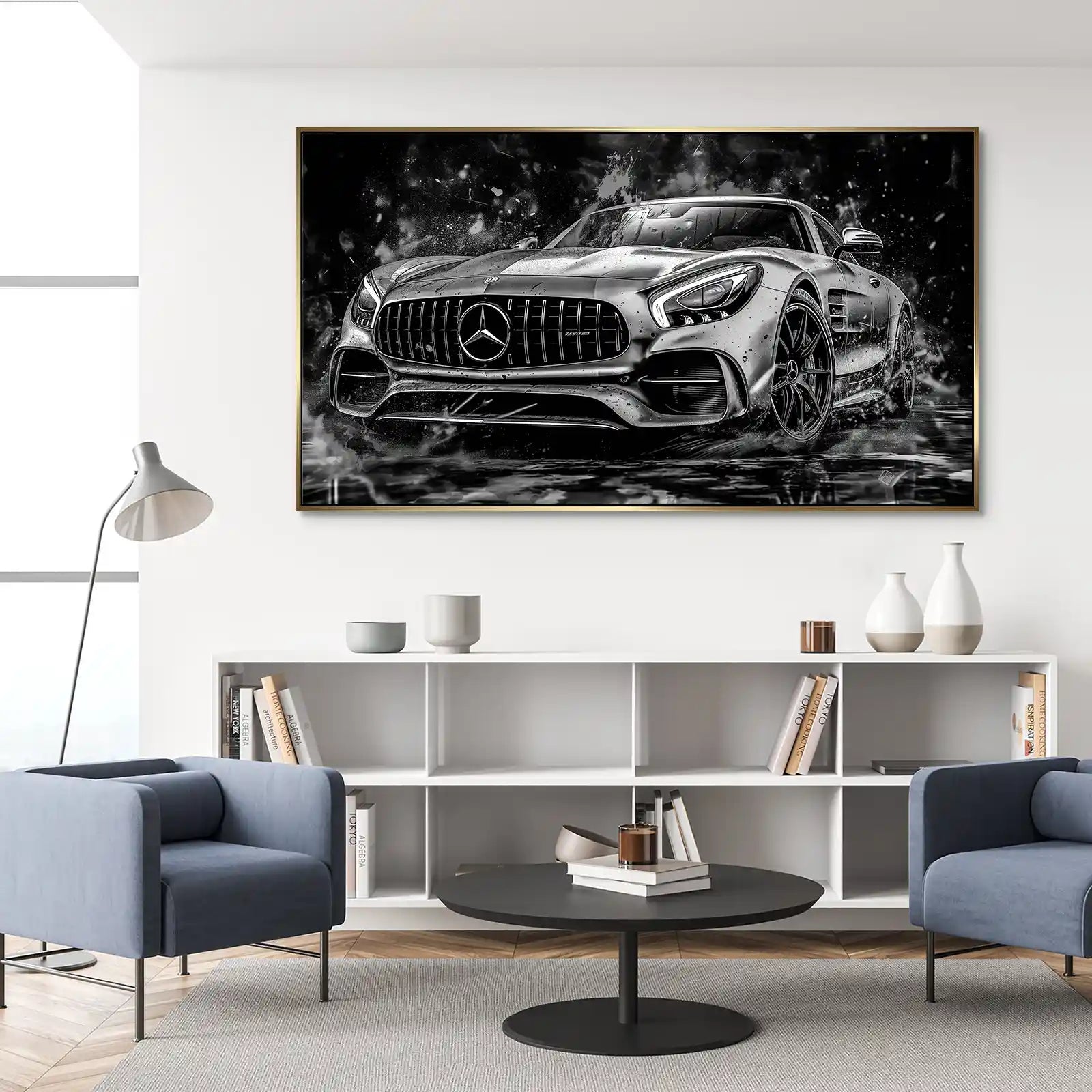 Mercedes AMG GT Dark Style Aludibond Bild INGALERIE