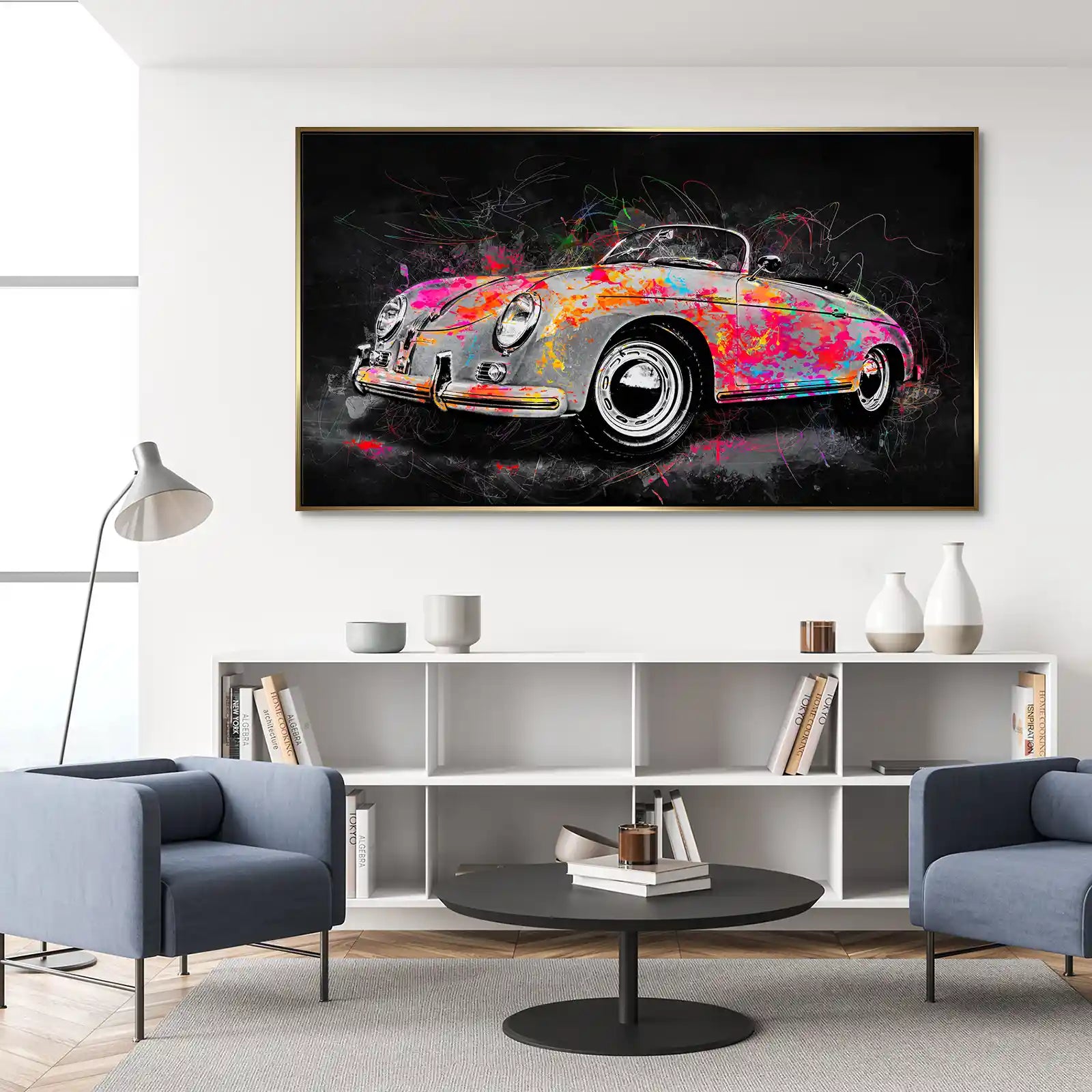 Porsche Speedster Pop Art Style Aludibond Bild INGALERIE