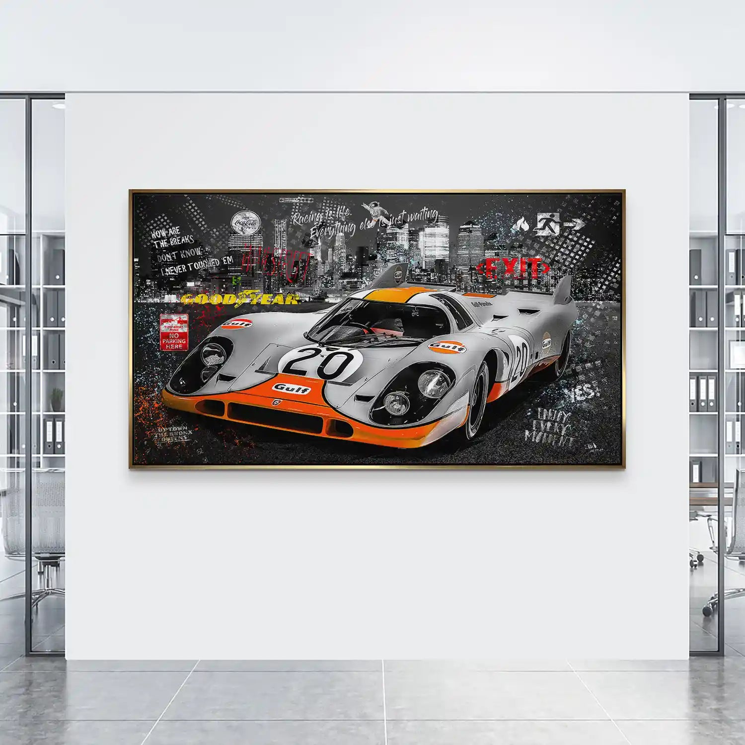 Porsche 917 Pop Art Style Aludibond Bild INGALERIE