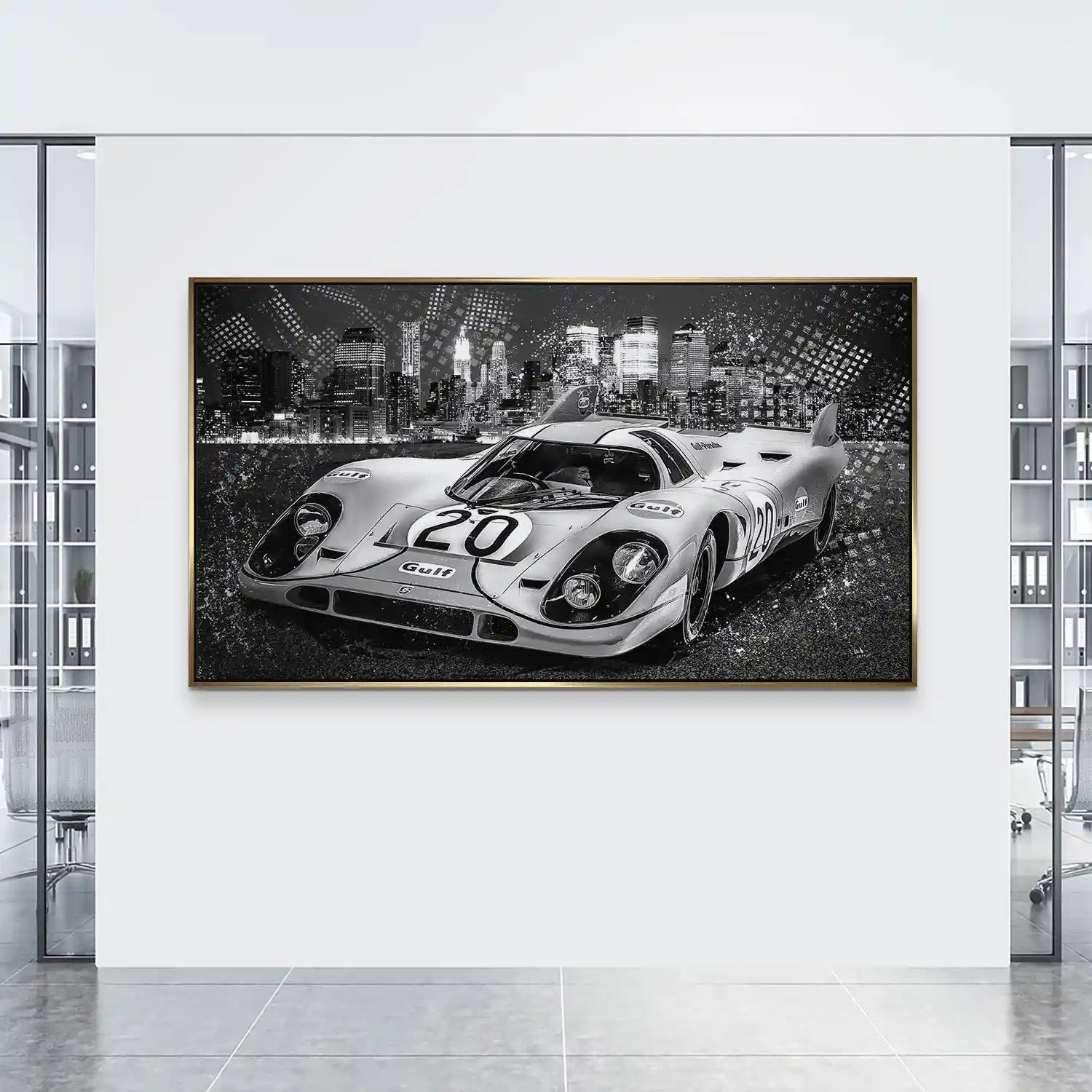 Porsche 917 Black Style Aludibond Bild INGALERIE