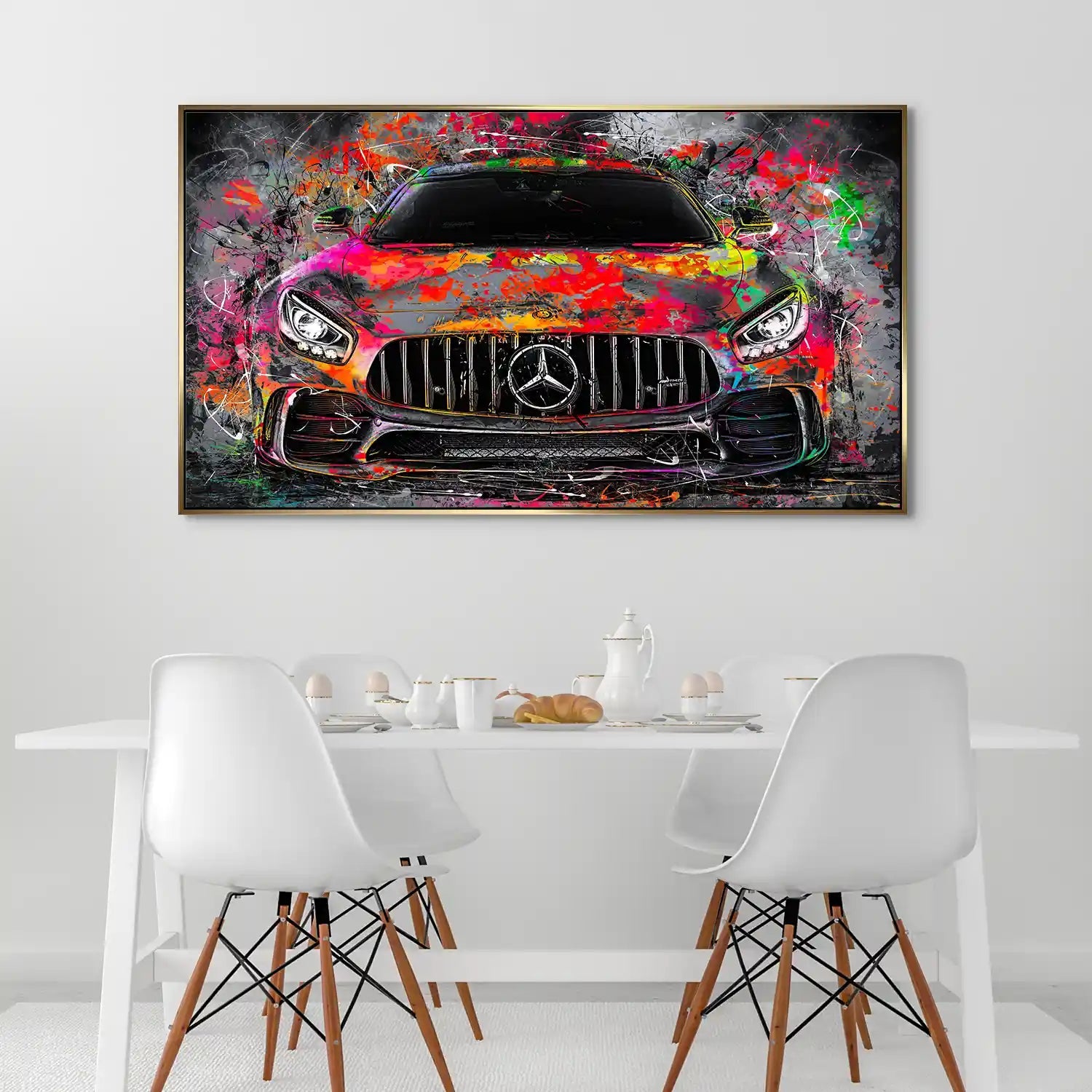 Mercedes AMG GT Pop Art Style Aludibond Bild INGALERIE