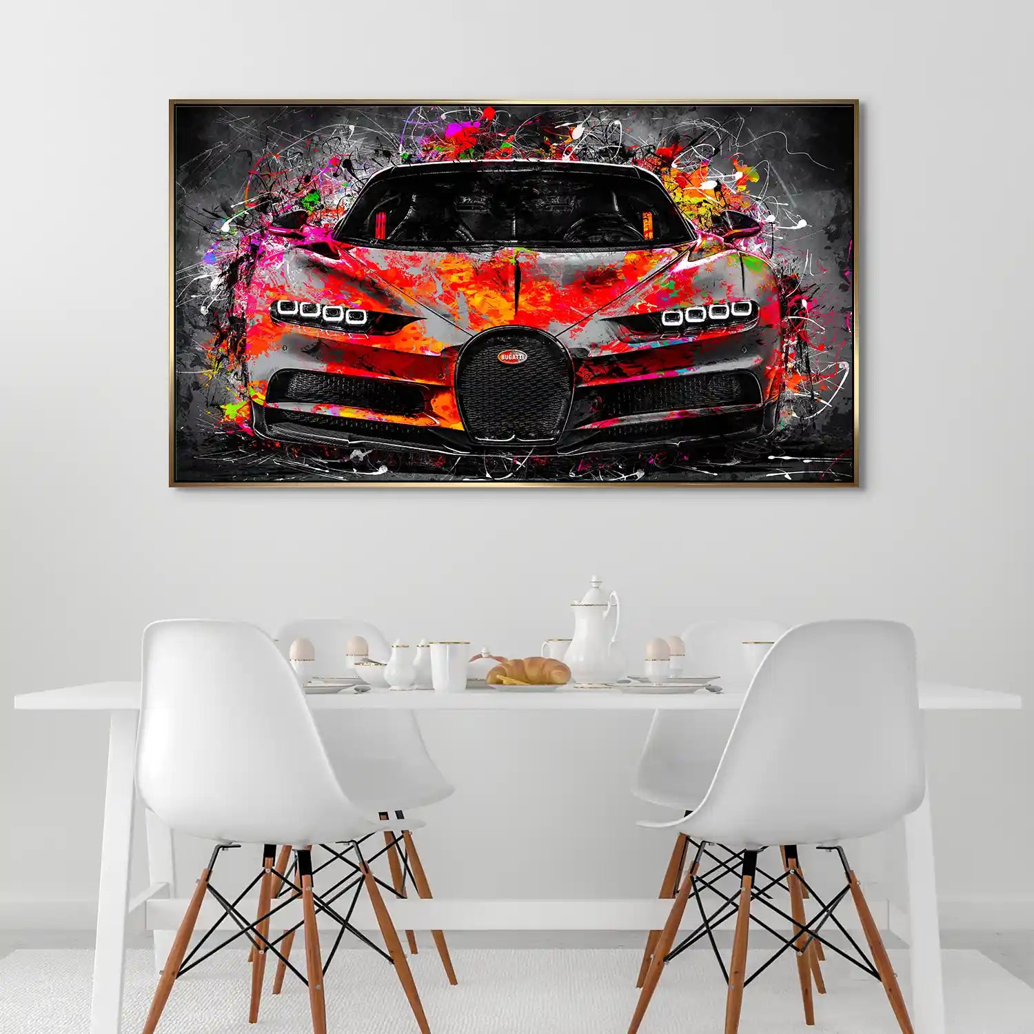 Bugatti Pop Art Style Aludibond Bild INGALERIE