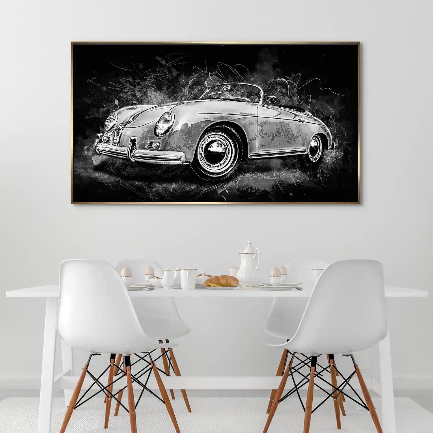 Porsche Speedster Black Style Aludibond Bild INGALERIE