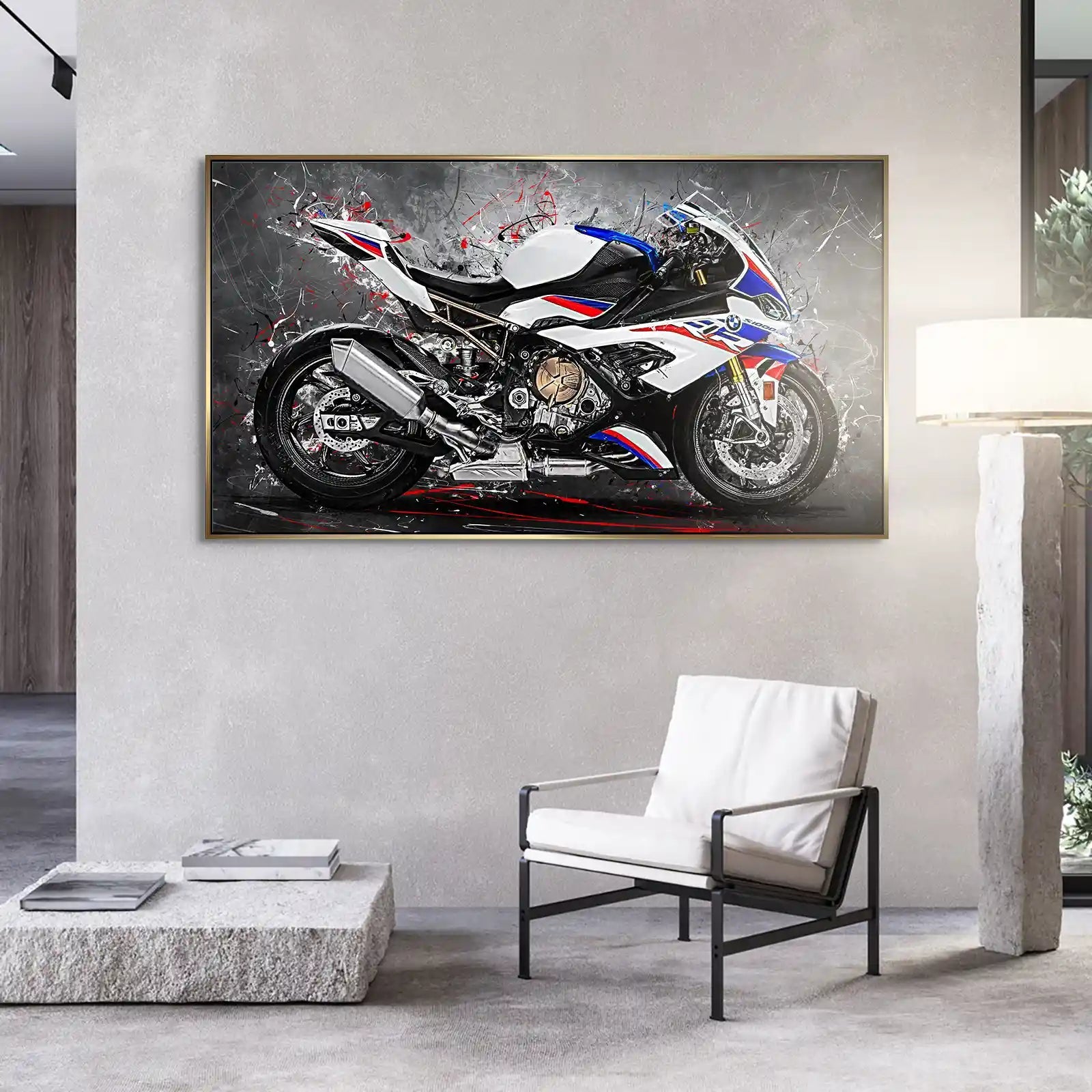 BMW S1000RR Abstrakt Aludibond Bild INGALERIE