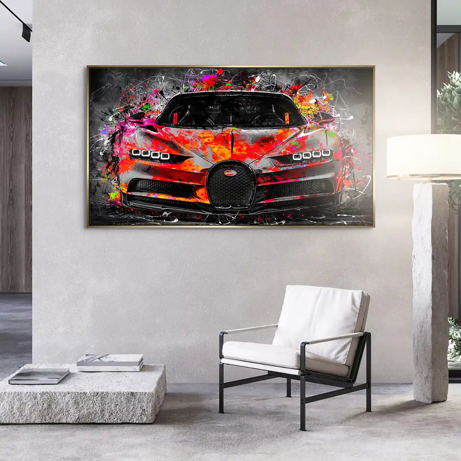 Bugatti Pop Art Style Aludibond Bild INGALERIE