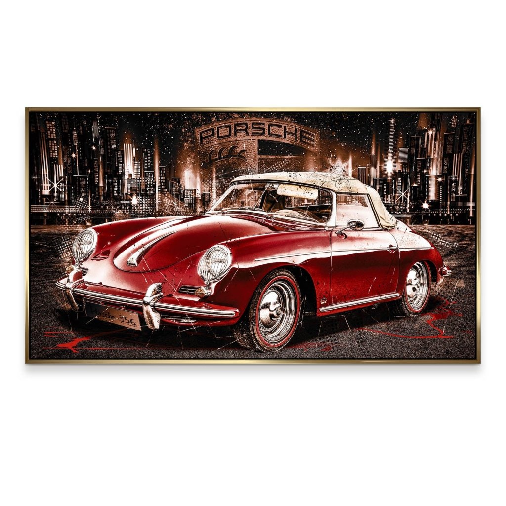 Porsche 356 Retro Aludibond Bild INGALERIE